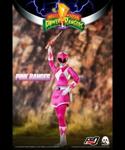 Back In Stock Mighty Morphin Power Rangers Pink Ranger Collectible Figure 1/6 Scale By Threezero