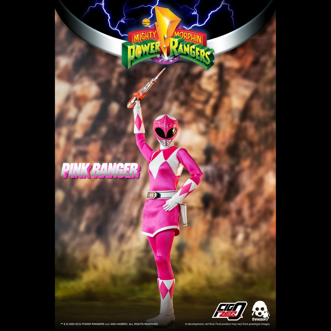 Back In Stock Mighty Morphin Power Rangers Pink Ranger Collectible Figure 1/6 Scale By Threezero