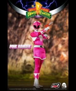 Back In Stock Mighty Morphin Power Rangers Pink Ranger Collectible Figure 1/6 Scale By Threezero