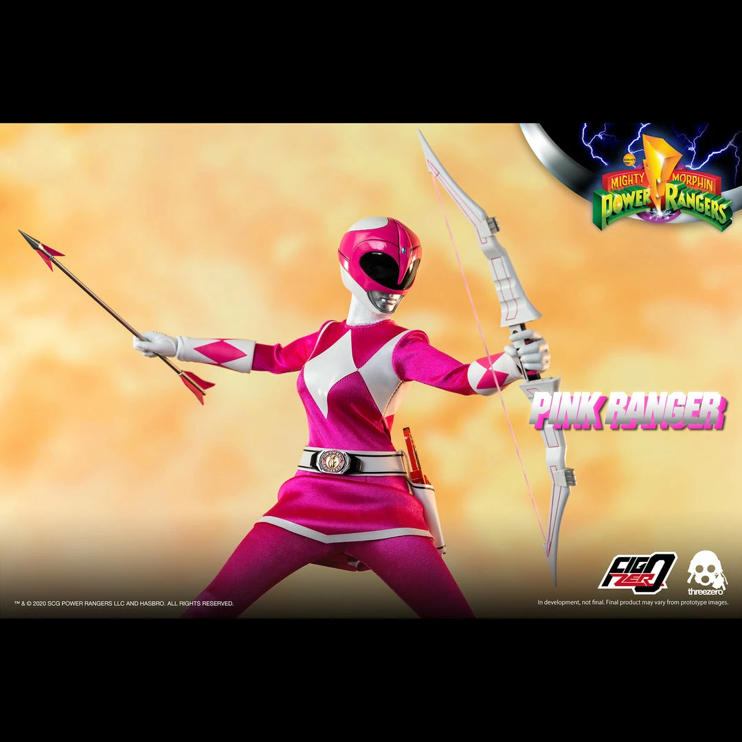 Back In Stock Mighty Morphin Power Rangers Pink Ranger Collectible Figure 1/6 Scale By Threezero