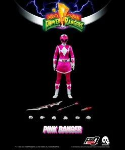 Back In Stock Mighty Morphin Power Rangers Pink Ranger Collectible Figure 1/6 Scale By Threezero