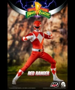 Mighty Morphin Power Rangers Red Ranger Collectible Figure 1/6 Scale By Threezero
