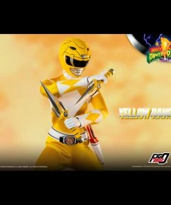 Back In Stock Mighty Morphin Power Rangers Yellow Ranger Collectible Figure 1/6 Scale By Threezero