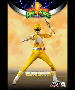 Back In Stock Mighty Morphin Power Rangers Yellow Ranger Collectible Figure 1/6 Scale By Threezero