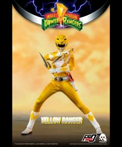 Back In Stock Mighty Morphin Power Rangers Yellow Ranger Collectible Figure 1/6 Scale By Threezero