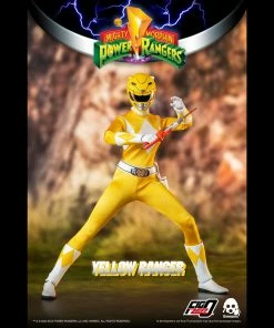 Back In Stock Mighty Morphin Power Rangers Yellow Ranger Collectible Figure 1/6 Scale By Threezero
