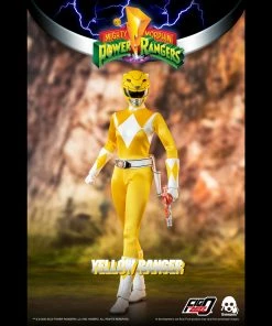 Back In Stock Mighty Morphin Power Rangers Yellow Ranger Collectible Figure 1/6 Scale By Threezero