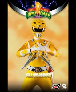 Back In Stock Mighty Morphin Power Rangers Yellow Ranger Collectible Figure 1/6 Scale By Threezero